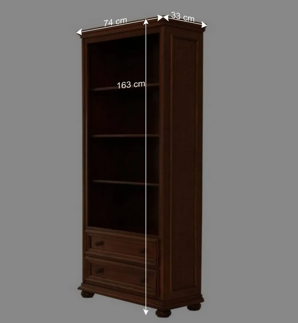 Klassisches Bücherregal mit vier Fächern - Manicos