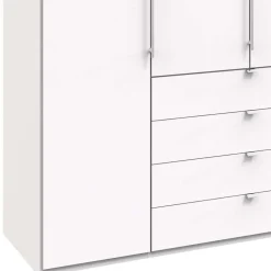 Kleiderschrank fürs Schlafzimmer mit Metallgriffen - Donpiave