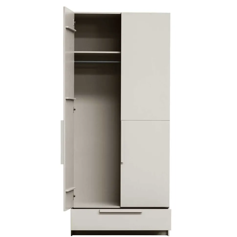 Kleiderschrank in Hellgrau - Anela