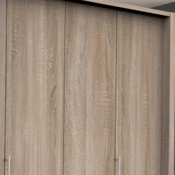 Kleiderschrank in Holzoptik Eiche sägerau - Zayun