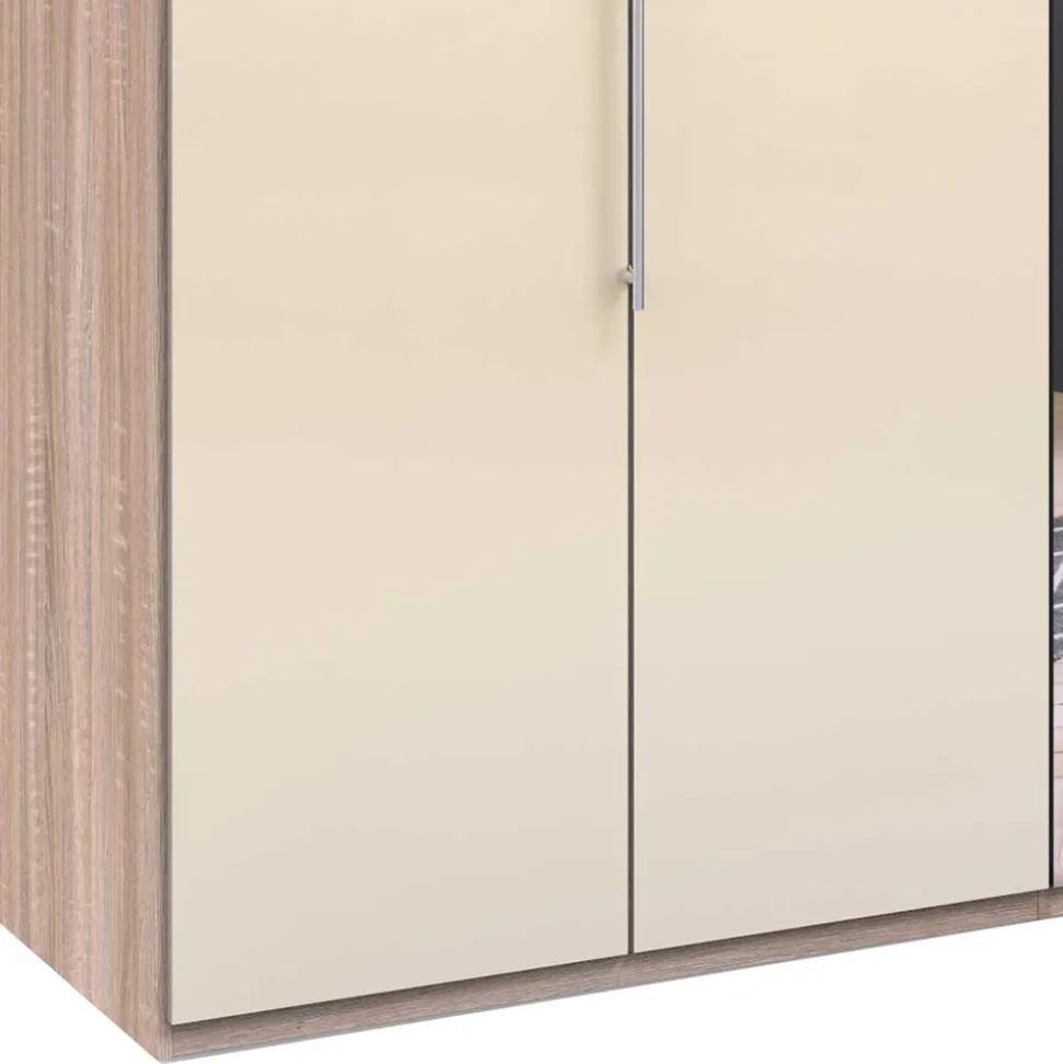 Kleiderschrank mit einer Spiegel Falttür - Rativian IV