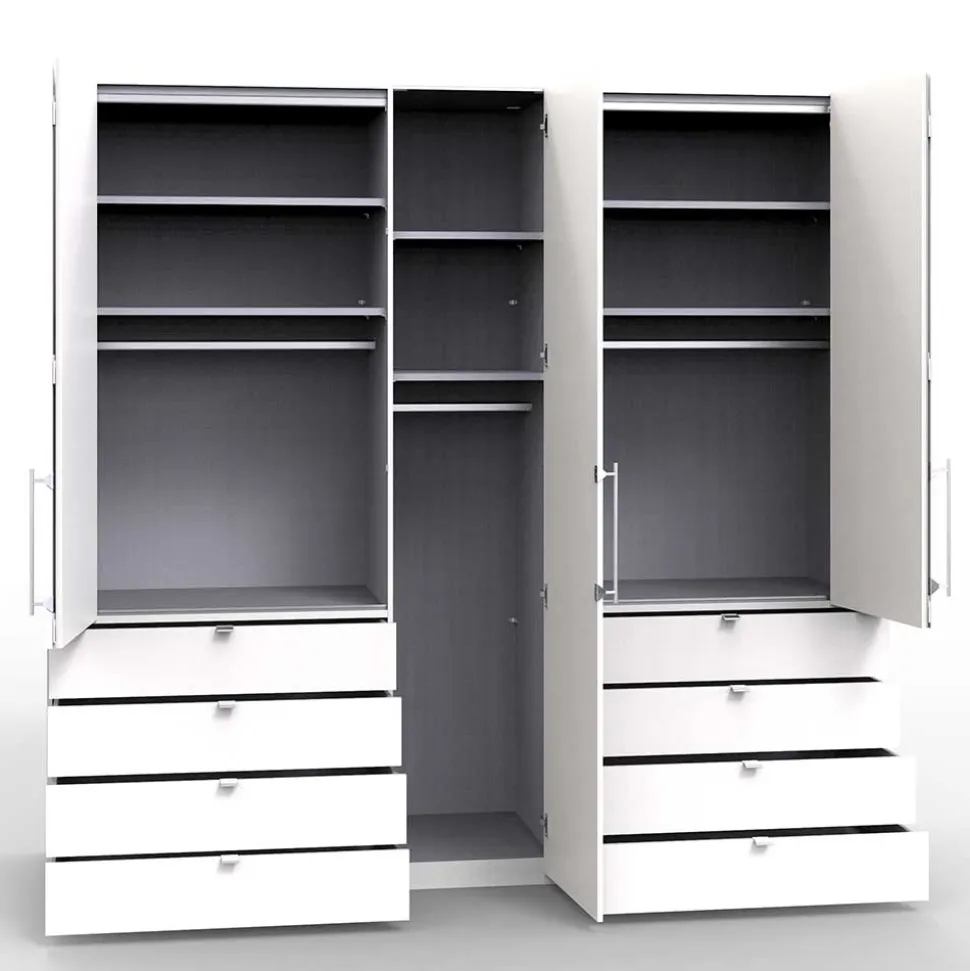 Kleiderschrank mit Schubladen & Türen - Dolienca