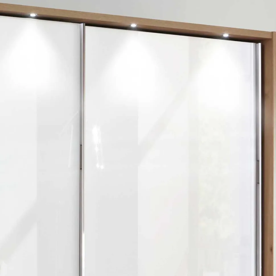 Kleiderschrank mit Schwebetüren in Weiß - Tessina
