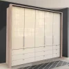 Kombi Kleiderschrank mit 2 breiten Abteilen - Rativian
