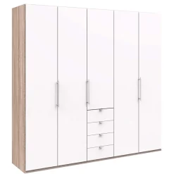 Kombi-Kleiderschrank 3 türig & 4 Schubladen - Vaclyn
