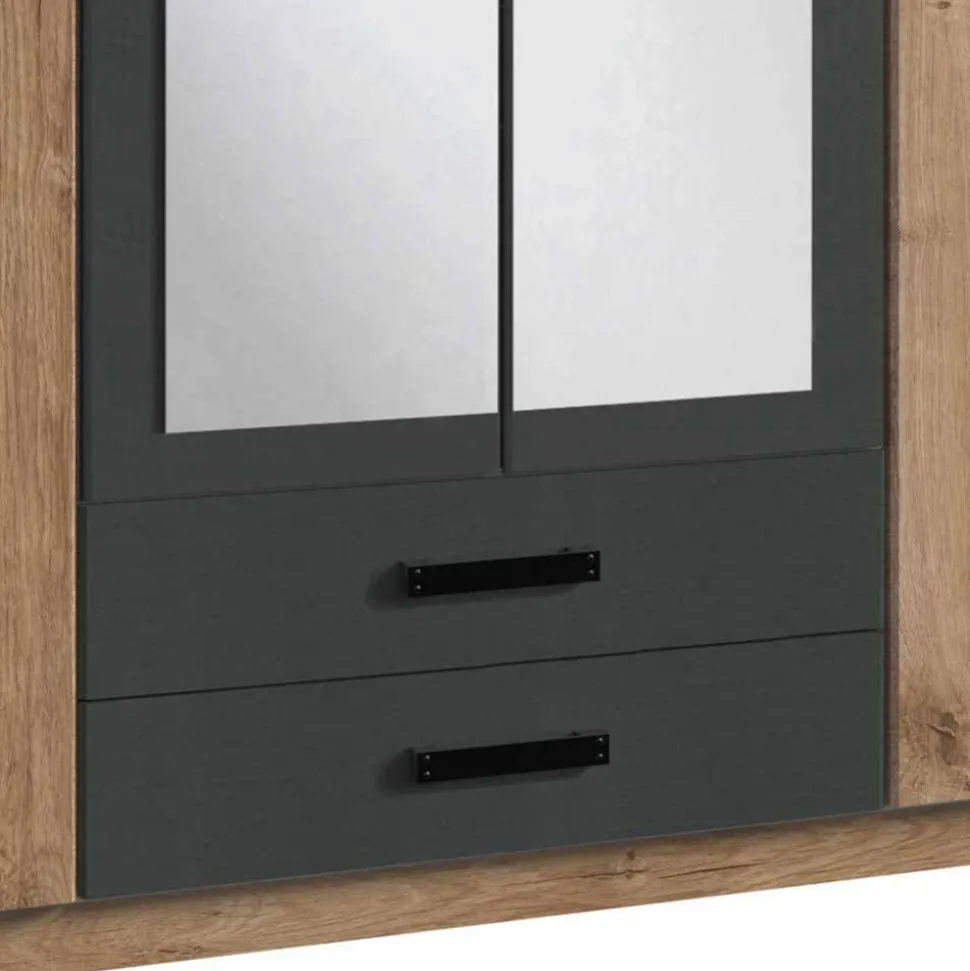 Kombi-Kleiderschrank in Plankeneiche Dekor - Corpus