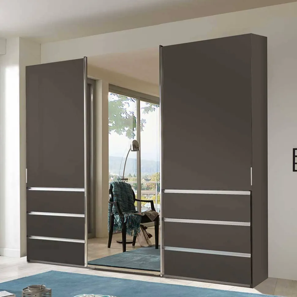 Kombi-Schlafzimmerschrank 300 cm breit - Ostranca