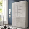 Kombi-Schlafzimmerschrank mit fünf Schubladen - Nucina