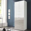 Kombi-Schlafzimmerschrank zweifarbig - Pascan