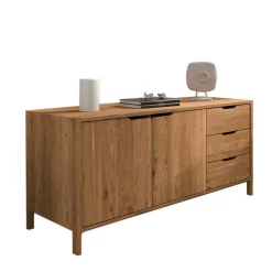 Kombi-Sideboard aus Wildeiche Massivholz - Laida