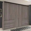 Komfort Kleiderschrank mit acht Schubladen - Crenba