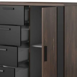 Kommode fürs Schlafzimmer in Eiche Dunkel - Prabhaa