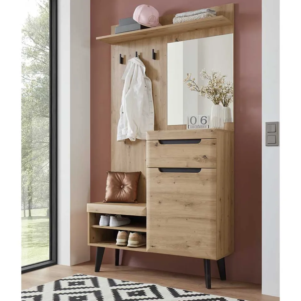Kompakte Garderobe im Skandi Design - Olcian