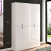 Kompakter Kleiderschrank 122x193x34 cm - Ejulia (zweiteilig)