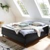 Komplett Bett für Dachschrägen in Schwarz - Vitablo