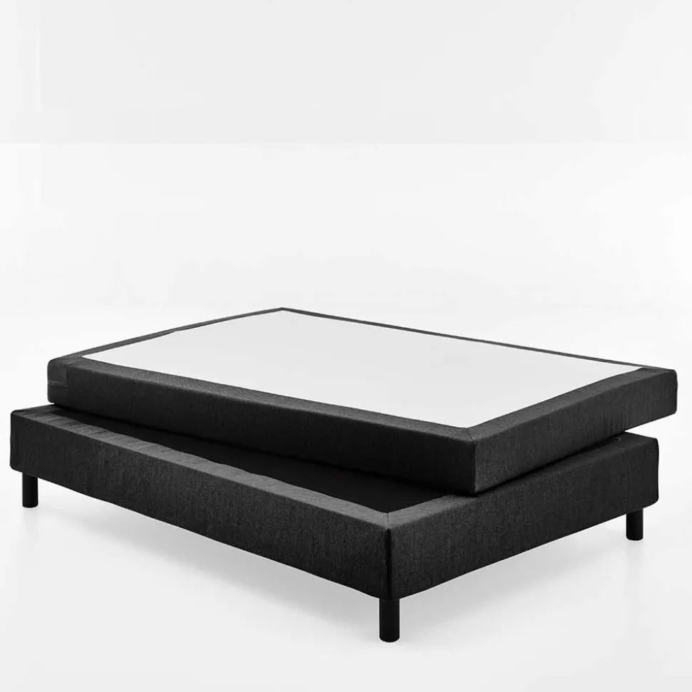 Komplett Bett für Dachschrägen in Schwarz - Vitablo