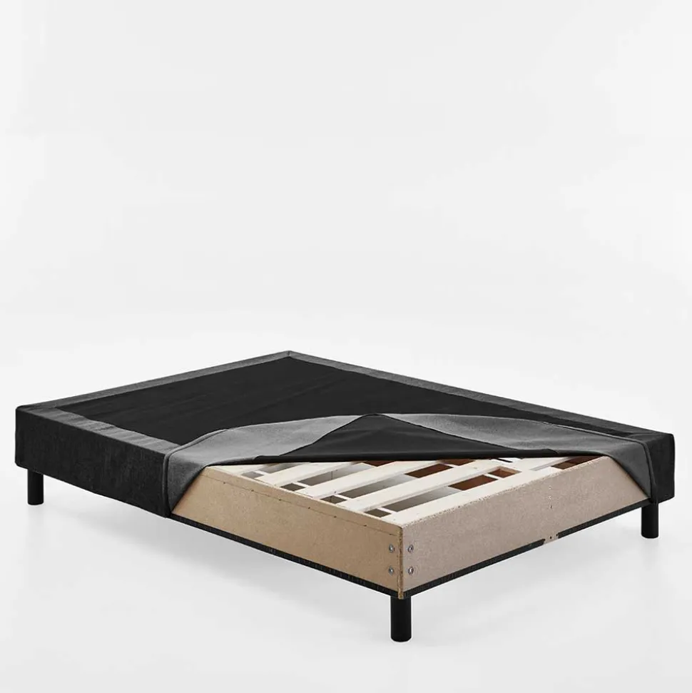 Komplett Bett für Dachschrägen in Schwarz - Vitablo