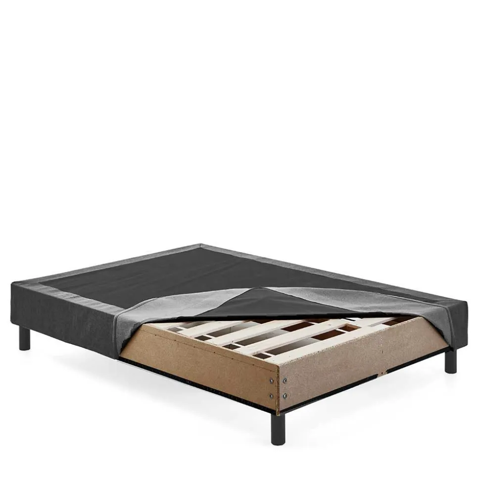 Komplettbett in Anthrazit für Dachzimmer - Condo