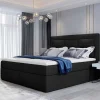 Komplettbett in Schwarzbraun Stoffbezug - Aundre