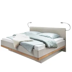 Kunstleder Design Bett mit Licht am Kopfteil - Crascanu