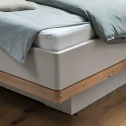Kunstleder Design Bett mit Licht am Kopfteil - Crascanu