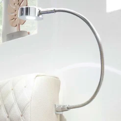 Kunstleder Design Bett mit Licht am Kopfteil - Crascanu