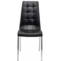 Kunstleder Esstischstühle in Schwarz - Stufanias (2er Set)