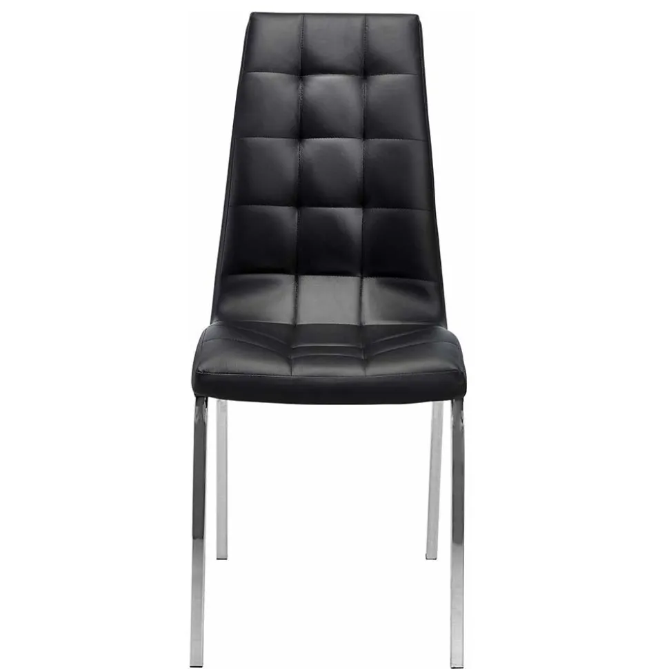 Kunstleder Esstischstühle in Schwarz - Stufanias (2er Set)