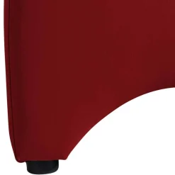 Kunstleder Hocker in Rot - Systrem