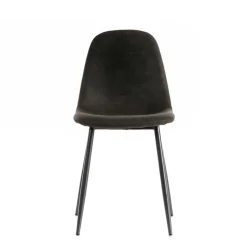 Kunstleder Schalenstuhl in Anthrazit - Mocart (4er Set)