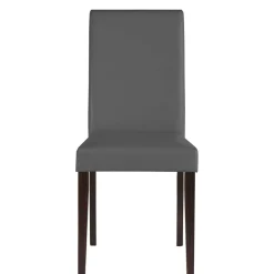 Kunstleder Stühle in Grau mit Wenge - Burina (2er Set)