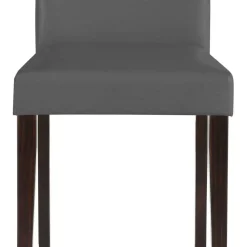 Kunstleder Stühle in Grau mit Wenge - Burina (2er Set)