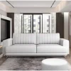 Kunstleder-Schlafsofa in Weiß - Filax
