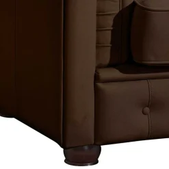 Kunstledersessel im Chesterfield Look - Cementa
