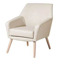 Kunstledersessel in Beige - Dave