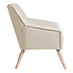 Kunstledersessel in Beige - Dave