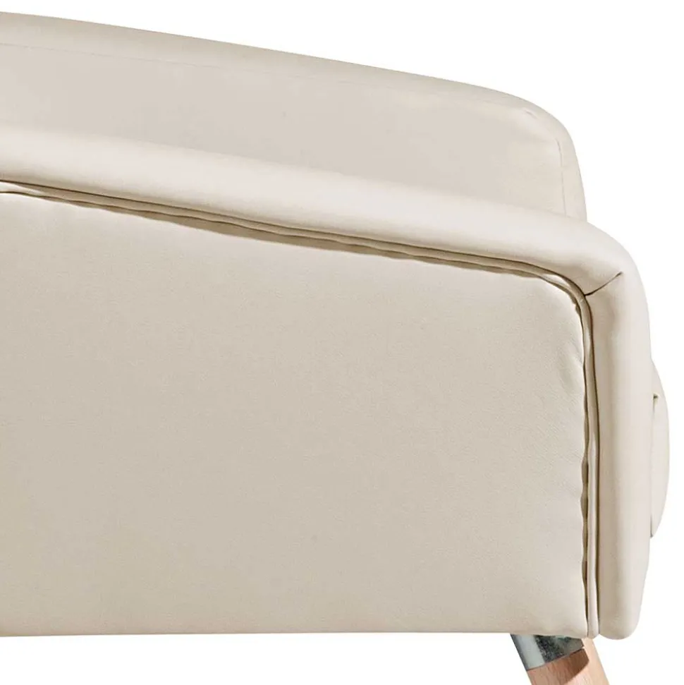 Kunstledersessel in Beige - Dave