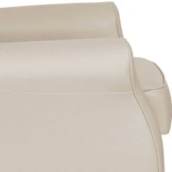 Kunstledersessel in Beige mit Buche Natur - Charleen