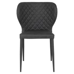 Kunstlederstühle mit Rauten Steppung - Trendenca (4er Set)