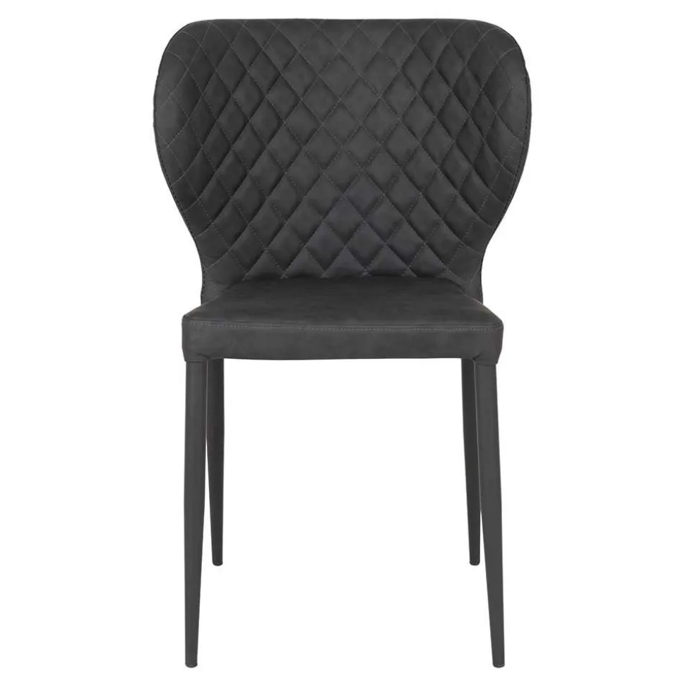 Kunstlederstühle mit Rauten Steppung - Trendenca (4er Set)