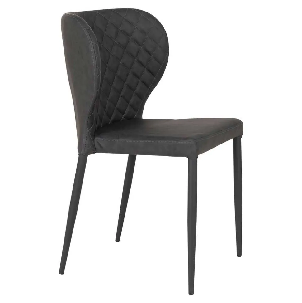 Kunstlederstühle mit Rauten Steppung - Trendenca (4er Set)