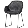 Kunstrattan Stühle in Schwarz - Delhia (2er Set)