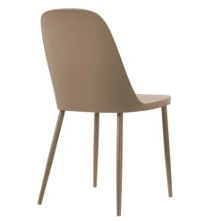 Kunststoffstühle in Taupe - Jocen (4er Set)