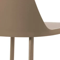 Kunststoffstühle in Taupe - Jocen (4er Set)