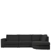L Sofa aus Webstoff in Anthrazit - Jilatov