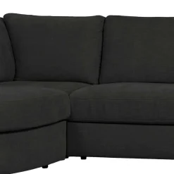 L Sofa aus Webstoff in Anthrazit - Jilatov