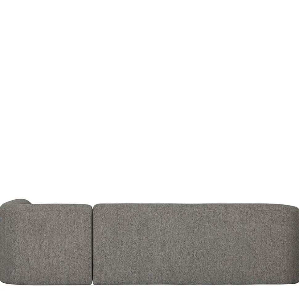L Sofa im Skandi Design in Grau Chenille - Grandessa