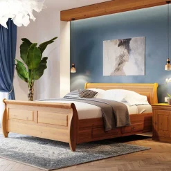 Landhaus Bett in 140x200 mit Schubladen - Lusanne