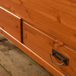 Landhaus Bett in 140x200 mit Schubladen - Lusanne