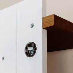 Landhaus Garderobenpaneel aus Kiefer zweifarbig - Zalya